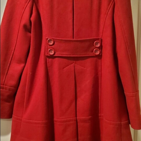 GUESS Deep Red Pea coat - Picture 2 of 4